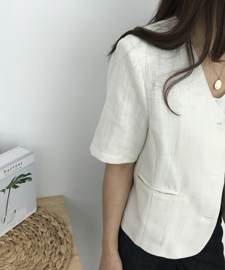light layer short jacket /2color　　IR1680