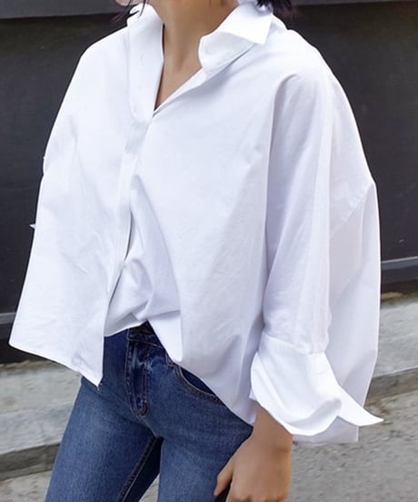 loose silhouette shirt　　IR1606