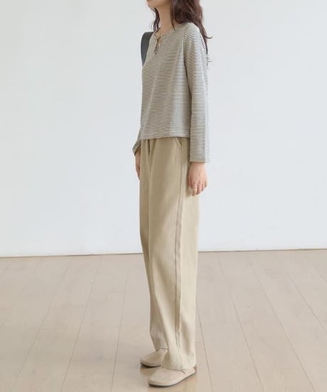 half placket border tops　　IR1528