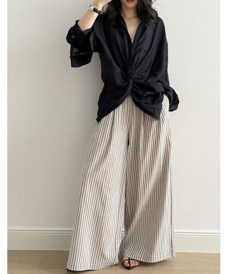 twist accent shirt /2color　　IR1663
