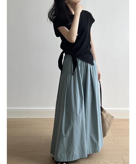 tucked gathered wide pants　　IR1621