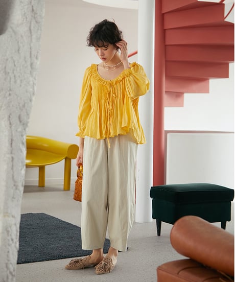 cotton cocoon pants　　IR1358
