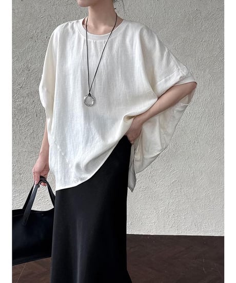 soft curve dolman pullover /2color　　IR1671