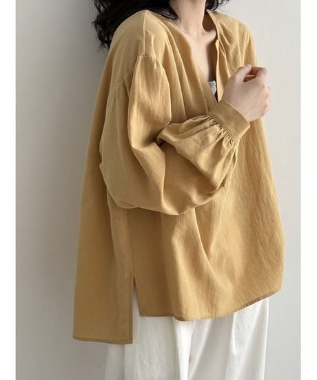 skipper shirt & camisole layered set /3color　　IR1653