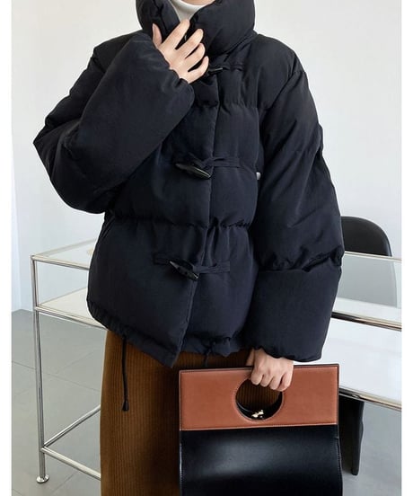 stand collar duffle padded coat /3color　　IR1563