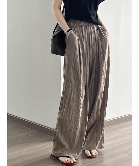 draped wide pants /4color　IR1623