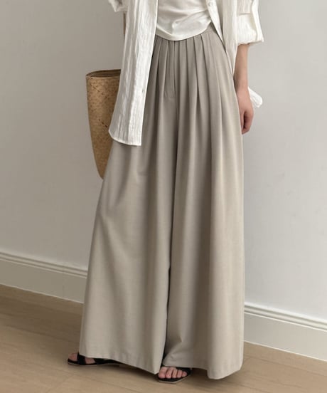 soft drape wide pants t /3color　　IR1646