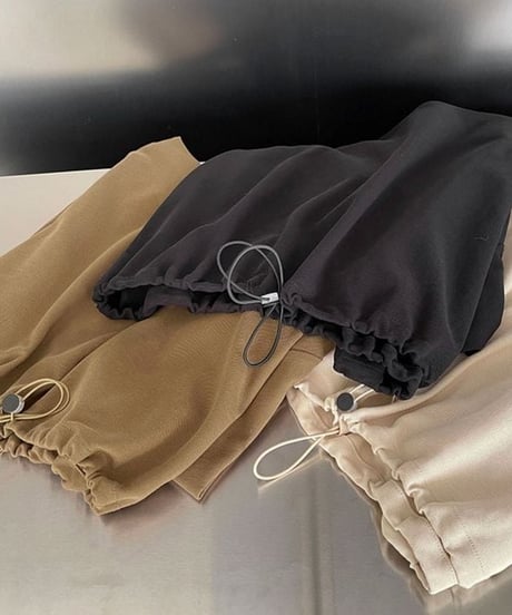 drawstring hem top　　IR1511