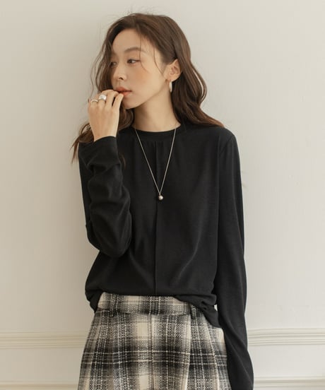 center seam basic long T-shirt /3color　IR1571