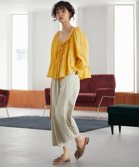 cotton cocoon pants　　IR1358