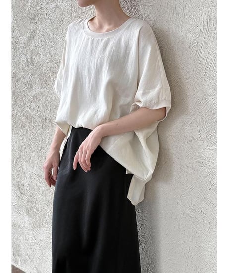 soft curve dolman pullover /2color　　IR1671