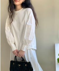 cuff stitch lantern sleeve shirt　　IR1603