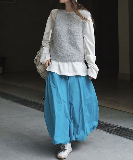 brush knit vest /2color　　IR1519