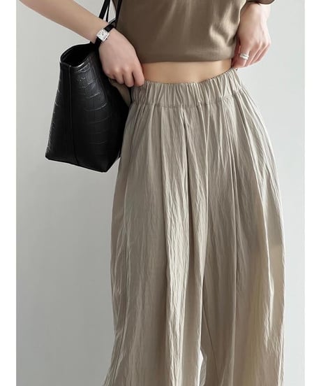 draped wide pants /4color　IR1623