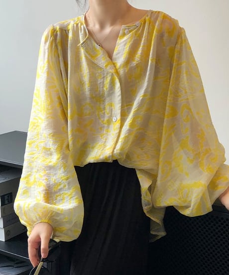 meadow light sheer blouse　　IR1638
