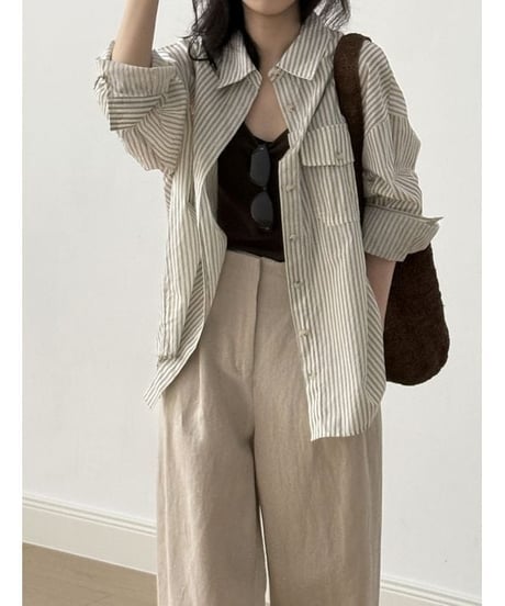 stripe overshirt　　IR1650