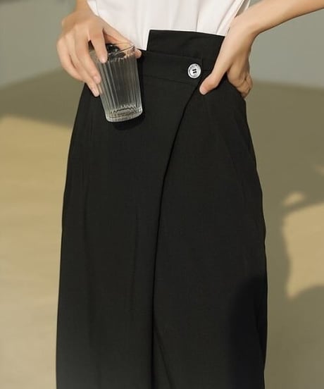 wrap design pencil skirt　　IR1576