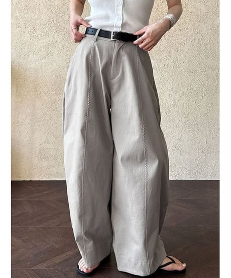 center seam wide pants /2color　　IR1654