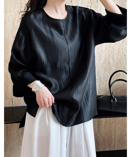 shiny raglan sleeve tops　　IR1488