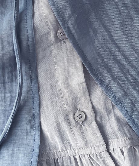 sheer layered frill blouse　　IR1675