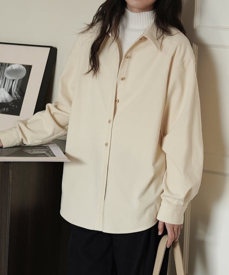 corduroy loose shirt　　IR1572