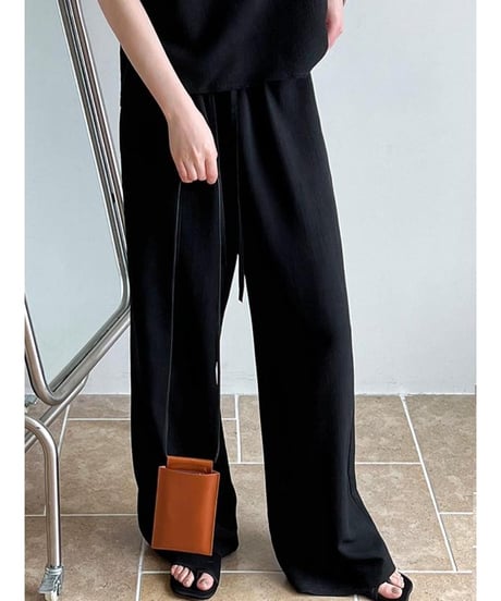 sleeveless tops + easy pants setup /2color　　IR1664