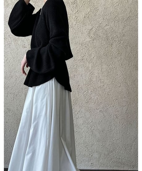 waist mark cutout knit pullover　　IR1457