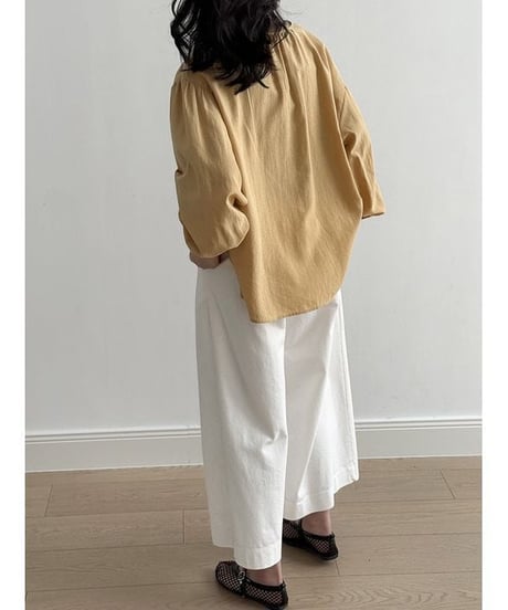 skipper shirt & camisole layered set /3color　　IR1653