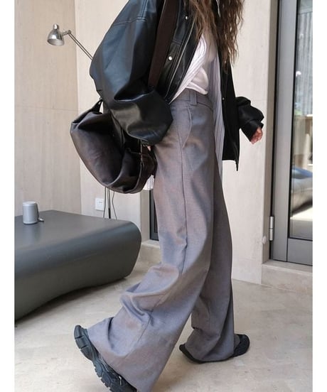 front design wide pants　　IR1518