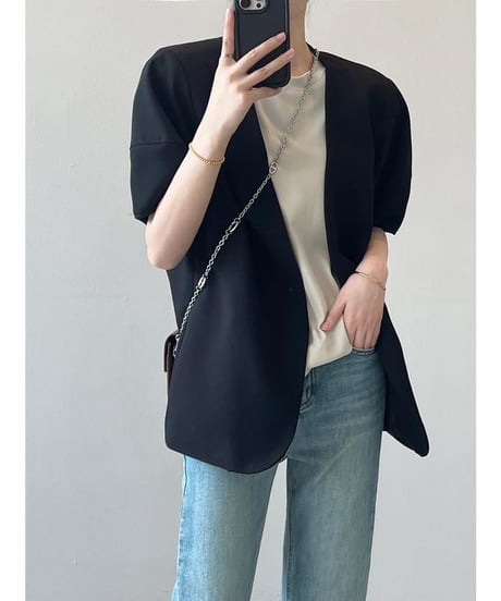 short puff sleeve jacket  /2color　　IR1615