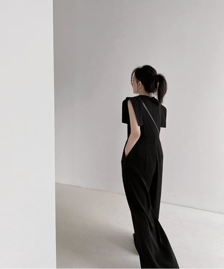 square sleeve jumpsuit　　IR1373