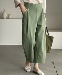 wide leg casual tuck pants /4color　　IR1604