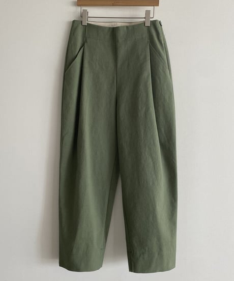 wide leg casual tuck pants /4color　　IR1604