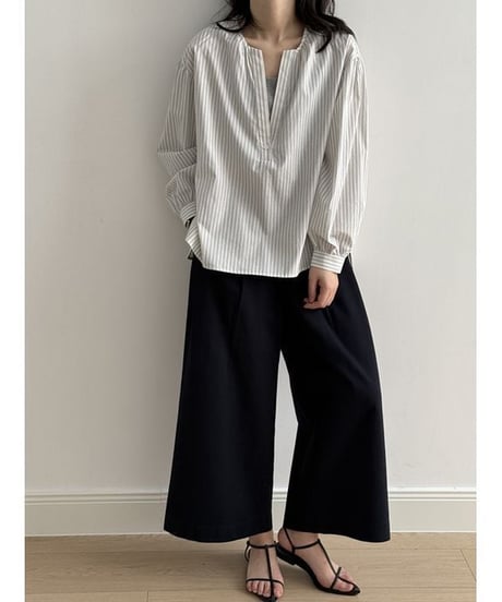 skipper shirt & camisole layered set /3color　　IR1653