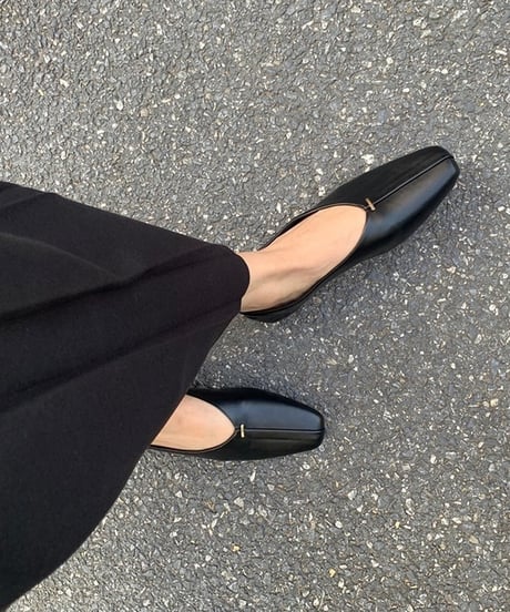 square toe flat pumps /3color　　IR1602