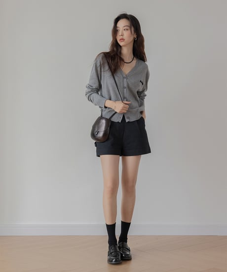 tucked high waist short pants　IR1382