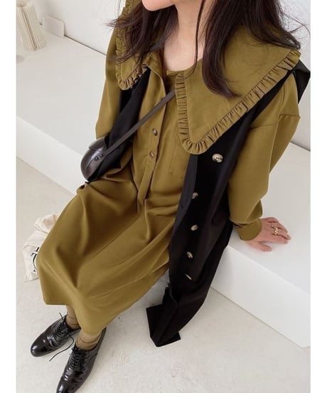 big collar frill dress　　IR1494