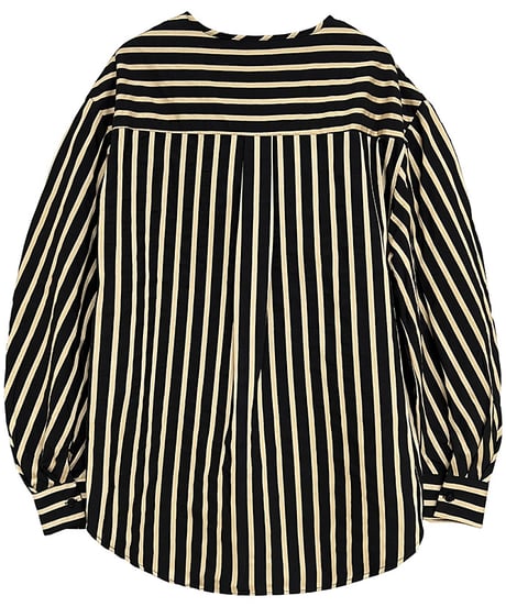 no-collar striped shirt　　IR1478