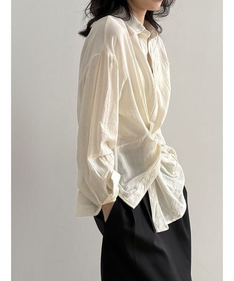 twist accent shirt /2color　　IR1663