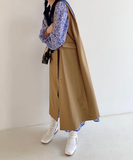 trench gilet　　IR1492