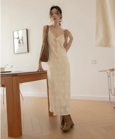 jacquard suspender dress　　IR1332