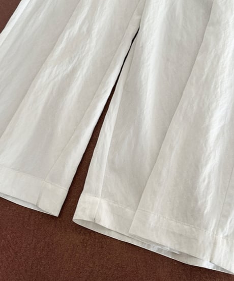 asymmetrical draped wide pants /3color　　IR1636