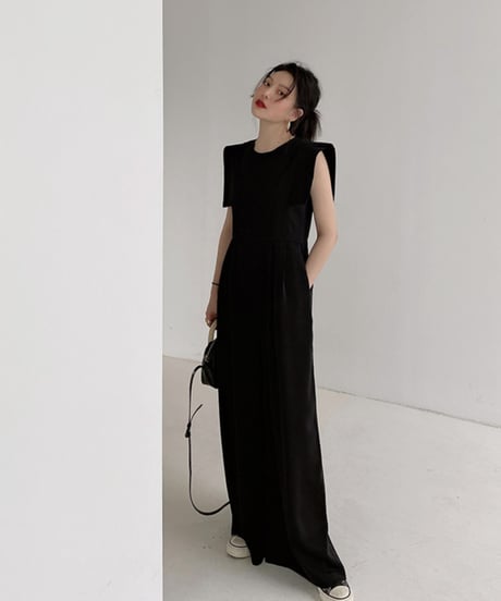 square sleeve jumpsuit　　IR1373