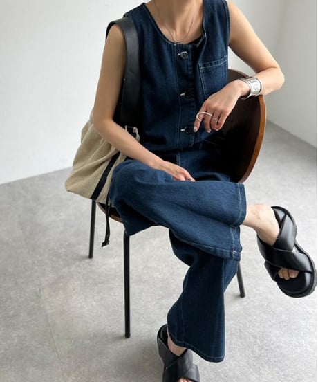 denim jumpsuit　IR1405