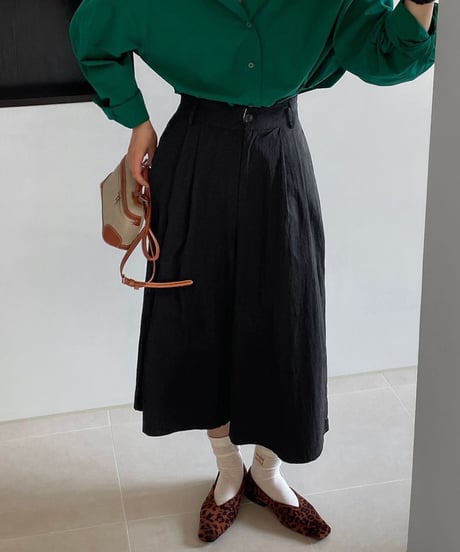 high waist wide pants  /2color　　IR1616