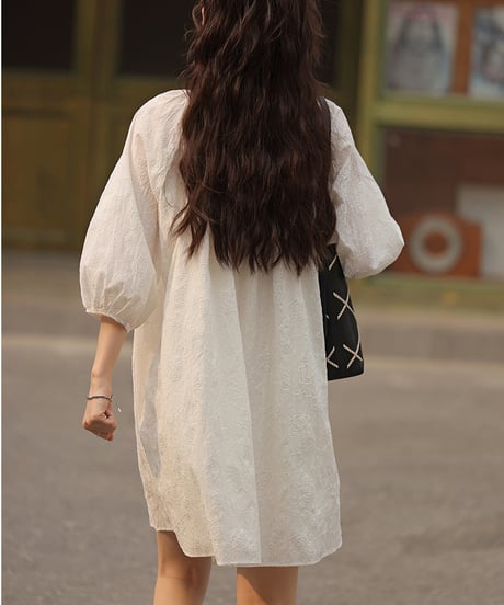 round neck shirt one piece　　IR1438