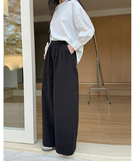 pleated wide pants /2color　　IR1608