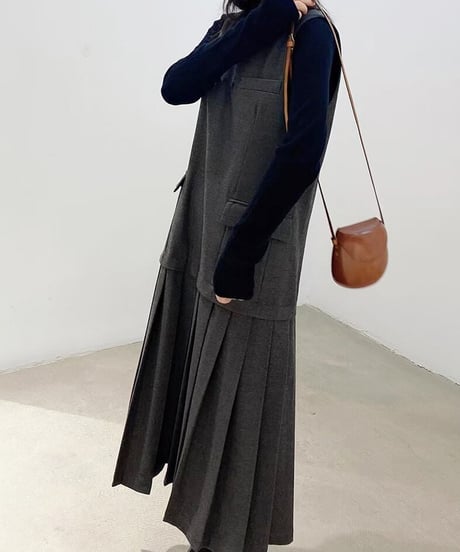 v neck jumper skirt　　IR1503