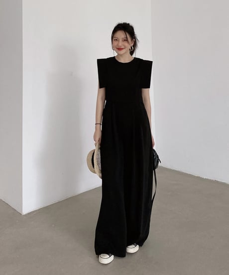 square sleeve jumpsuit　　IR1373