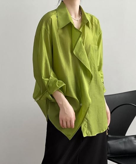 draped sheer shirt /3color　　IR1655